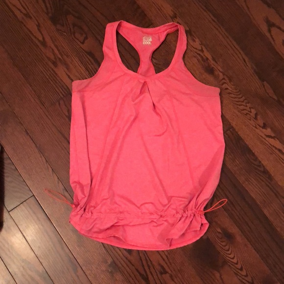 Racer back coral coloured tank - Picture 3 of 4
